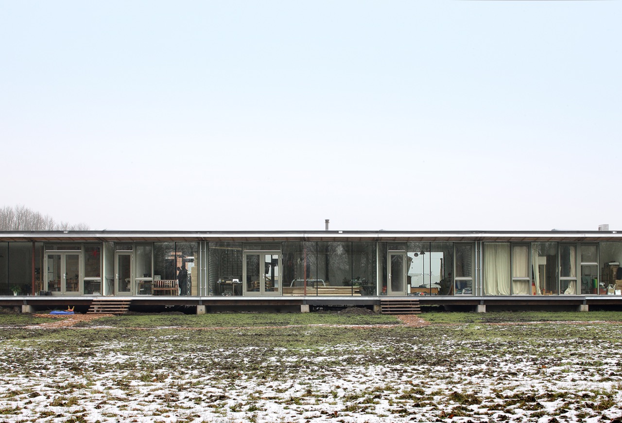 Bosveld, a self-sufficient community in a co-living 9-unit customisable prefab structure yb bureau SLA, Almere, 2016