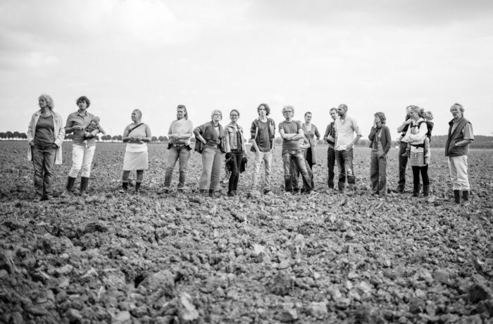 first residents of Bosveld, co-living Oosterwold by bureau SLA, Almere, 2016
