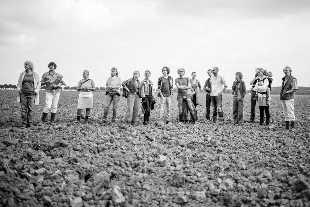 first residents of Bosveld, co-living Oosterwold by bureau SLA, Almere, 2016