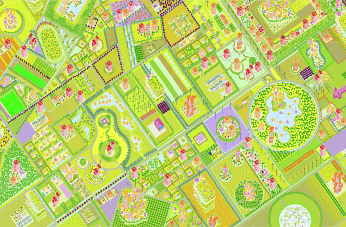 Freeland, MVRDV’s urban planning concept for Almere Oosterwold, Venice Biennale, 2012