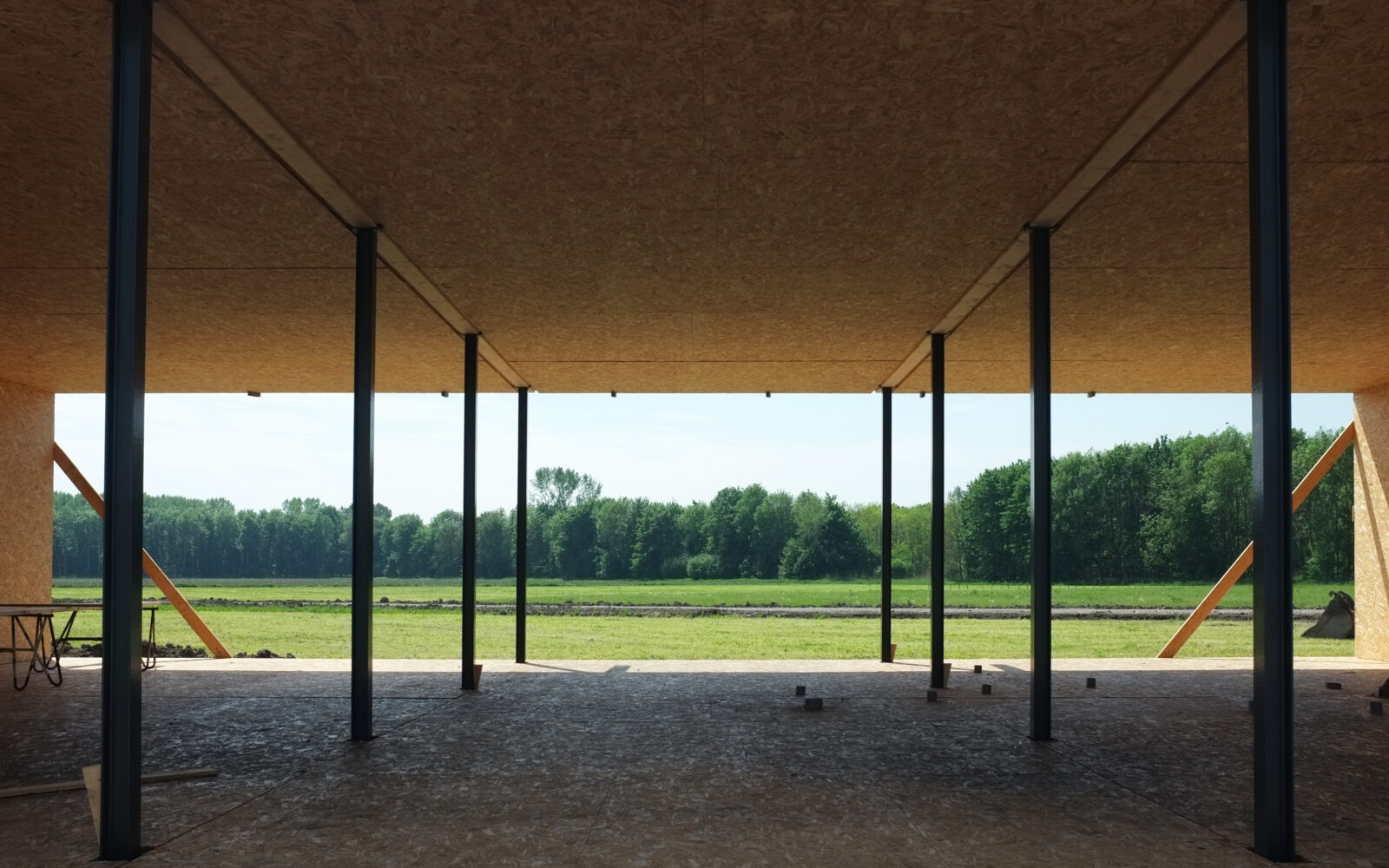 construction of co-living Oosterwold by bureau SLA, Almere, 2016