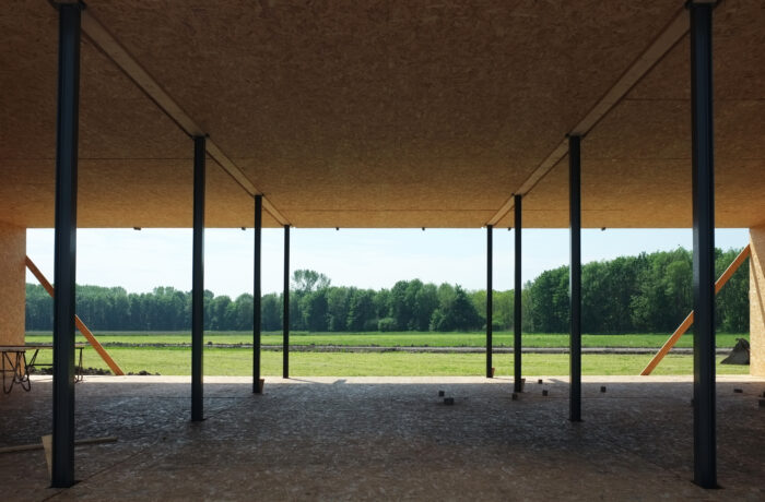 construction of co-living Oosterwold by bureau SLA, Almere, 2016