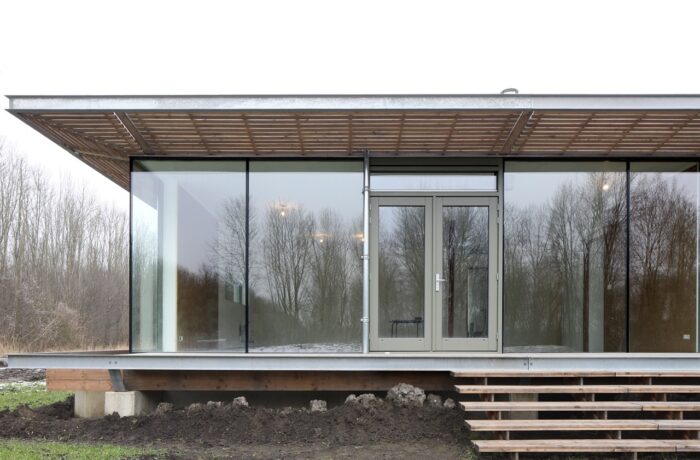 Customisable facade design with window placement chosen by residents, co-living Oosterwold by bureau SLA. Almere, 2016