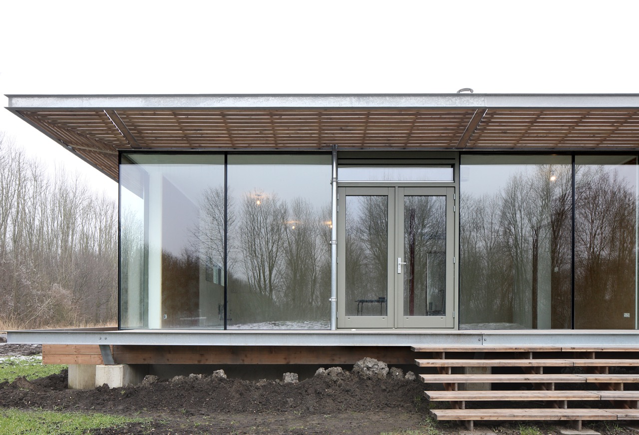 Customisable facade design with window placement chosen by residents, co-living Oosterwold by bureau SLA. Almere, 2016