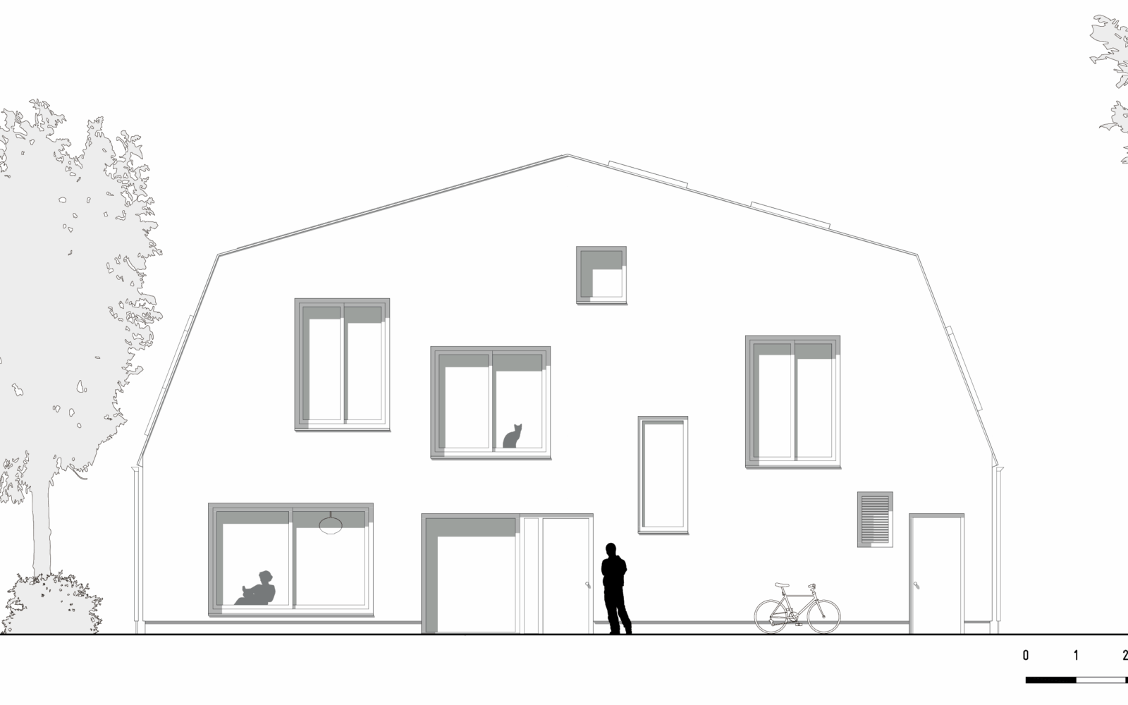 East wing of biobased artist residence by bureau SLA