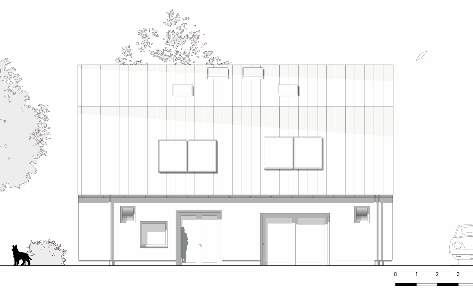 North wing of biobased artist residence by bureau SLA