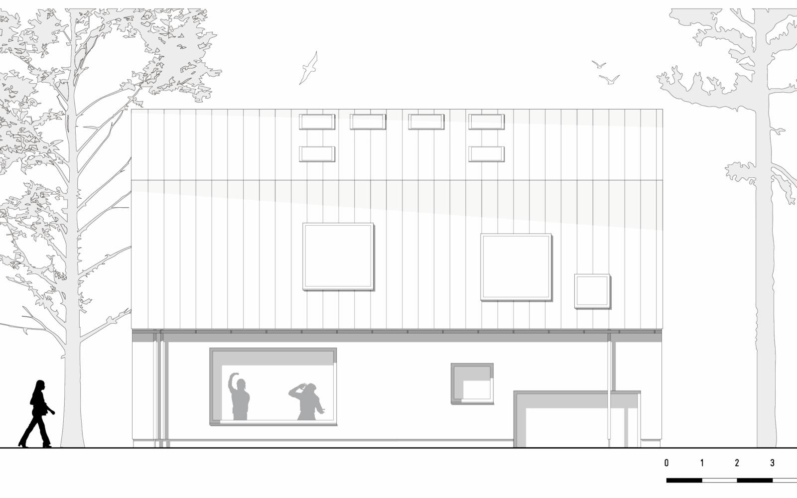 South wing of biobased artist residence by bureau SLA